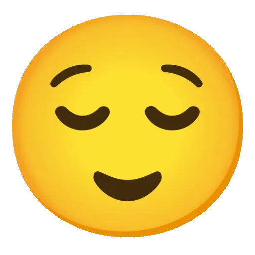 Relieved face